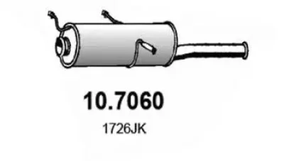 10.7060 ASSO Глушитель выхлопных газов конечный