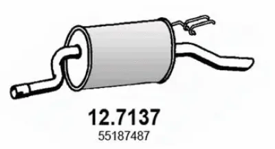 12.7137 ASSO Глушитель выхлопных газов конечный