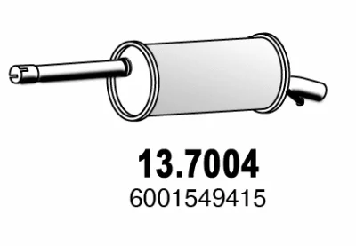 13.7004 ASSO Глушитель выхлопных газов конечный
