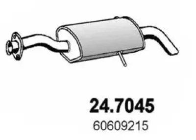 24.7045 ASSO Глушитель выхлопных газов конечный