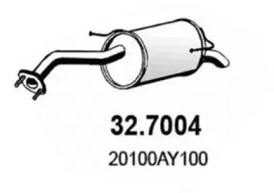 32.7004 ASSO Глушитель выхлопных газов конечный