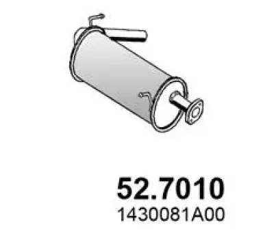 Глушитель выхлопных газов конечный ASSO 52.7010