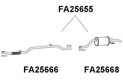 FA25655 VENEPORTE Глушитель выхлопных газов конечный