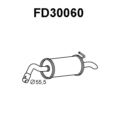 FD30060 VENEPORTE Глушитель выхлопных газов конечный