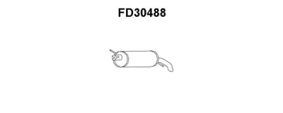 FD30488 VENEPORTE Глушитель выхлопных газов конечный