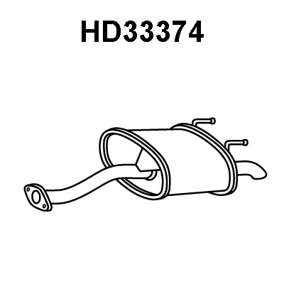 HD33374 VENEPORTE Глушитель выхлопных газов конечный