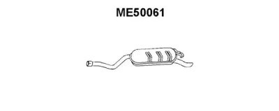 ME50061 VENEPORTE Глушитель выхлопных газов конечный
