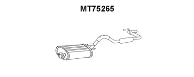 MT75265 VENEPORTE Глушитель выхлопных газов конечный