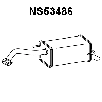 NS53486 VENEPORTE Глушитель выхлопных газов конечный