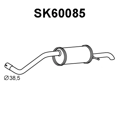 SK60085 VENEPORTE Глушитель выхлопных газов конечный