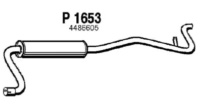 P1653 FENNO Глушитель выхлопных газов конечный