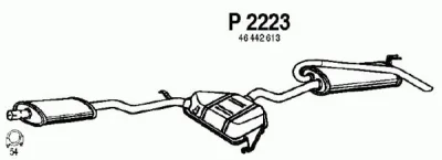 P2223 FENNO Глушитель выхлопных газов конечный