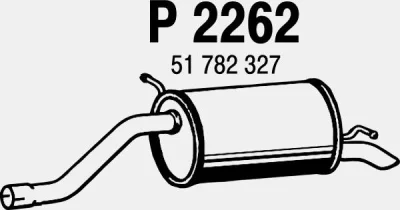 P2262 FENNO Глушитель выхлопных газов конечный