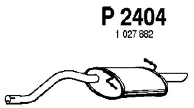 P2404 FENNO Глушитель выхлопных газов конечный