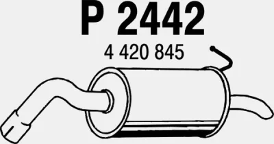 P2442 FENNO Глушитель выхлопных газов конечный