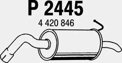 P2445 FENNO Глушитель выхлопных газов конечный