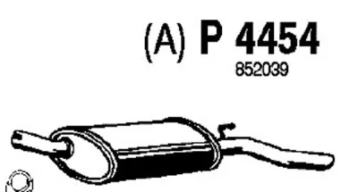 P4454 FENNO Глушитель выхлопных газов конечный