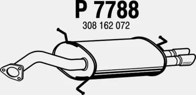 P7788 FENNO Глушитель выхлопных газов конечный