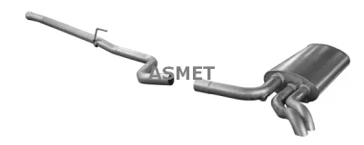 Глушитель выхлопных газов конечный ASMET 01.076