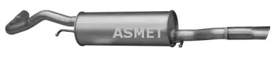 Глушитель выхлопных газов конечный ASMET 06.011