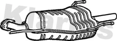 220648 KLARIUS Глушитель выхлопных газов конечный