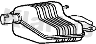 SB127W KLARIUS Глушитель выхлопных газов конечный