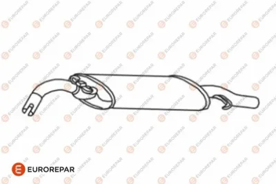 E12818G EUROREPAR Глушитель выхлопных газов конечный