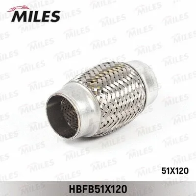 Гофрированная труба, выхлопная система MILES HBFB51X120