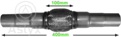 Гофрированная труба, выхлопная система Aslyx AS-200656