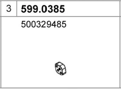 599.0385 ASSO Монтажный комплект, глушитель