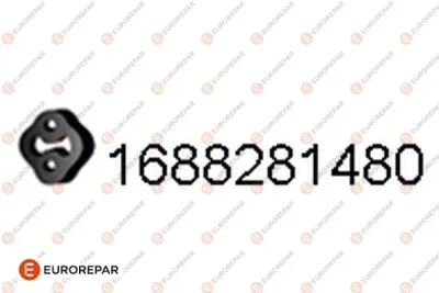 1688281480 EUROREPAR Резиновые полоски, система выпуска