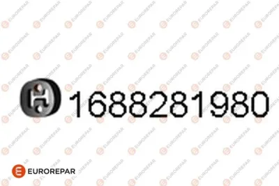 1688281980 EUROREPAR Резиновые полоски, система выпуска