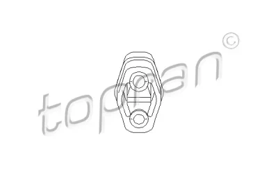 Кронштейн, система выпуска ОГ TOPRAN 104 402