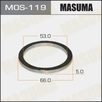 Уплотнительное кольцо, труба выхлопного газа MASUMA MOS-119