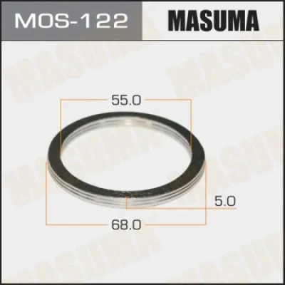 MOS-122 MASUMA Уплотнительное кольцо, труба выхлопного газа