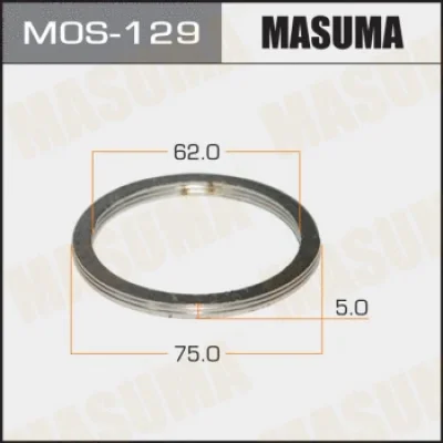 MOS-129 MASUMA Уплотнительное кольцо, труба выхлопного газа