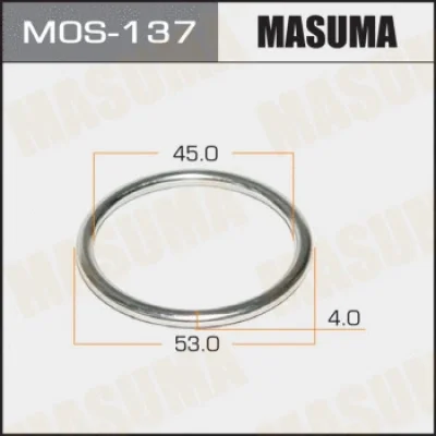Уплотнительное кольцо, труба выхлопного газа MASUMA MOS-137