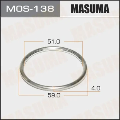 MOS-138 MASUMA Уплотнительное кольцо, труба выхлопного газа