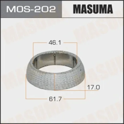 Уплотнительное кольцо, труба выхлопного газа MASUMA MOS-202