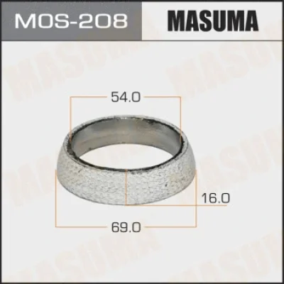 Уплотнительное кольцо, труба выхлопного газа MASUMA MOS-208