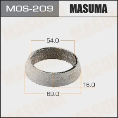 MOS-209 MASUMA Уплотнительное кольцо, труба выхлопного газа