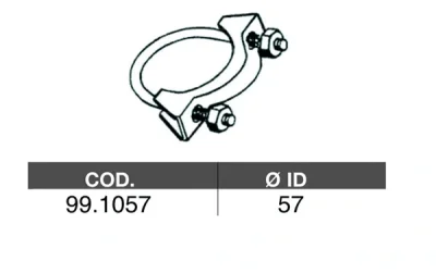 99.1057 ASSO Соединительные элементы, система выпуска