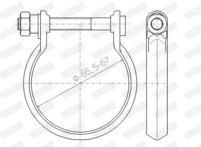 80439 WALKER Клемма, система выпуска