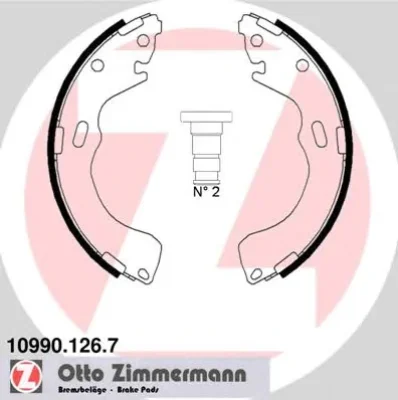 Тормозные колодки ZIMMERMANN 10990.126.7