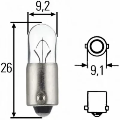 8GP 002 067-281 BEHR/HELLA/PAGID Лампа накаливания