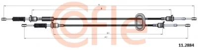 11.2884 COFLE Трос, механическая коробка передач