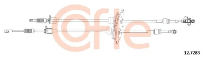 Трос, механическая коробка передач COFLE 92.12.7283