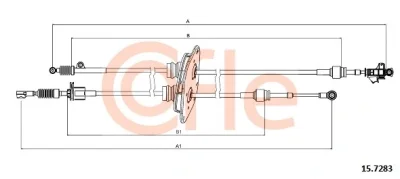 92.15.7283 COFLE Трос, механическая коробка передач