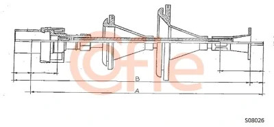 92.S08026 COFLE Тросик спидометра