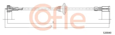 92.S20040 COFLE Тросик спидометра